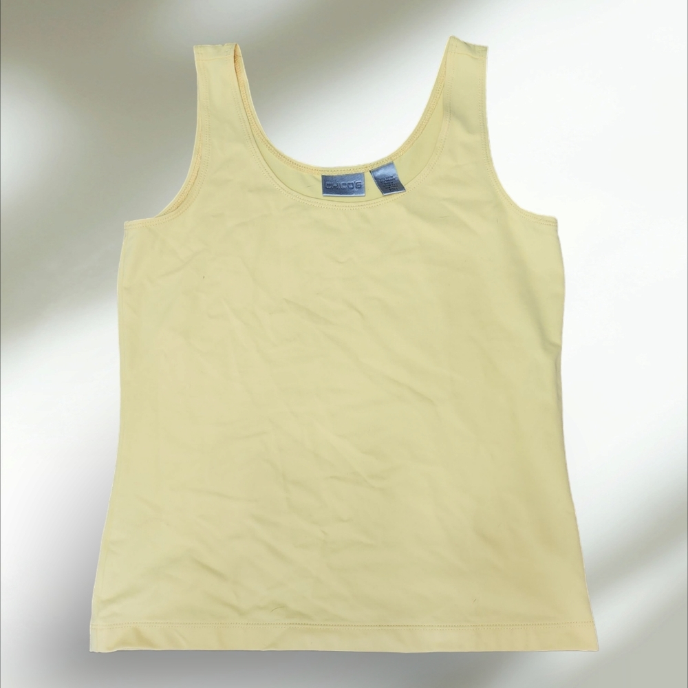 Chico's Sunshine, Sunflower Yellow Tank Top XS Chico's Sz 0